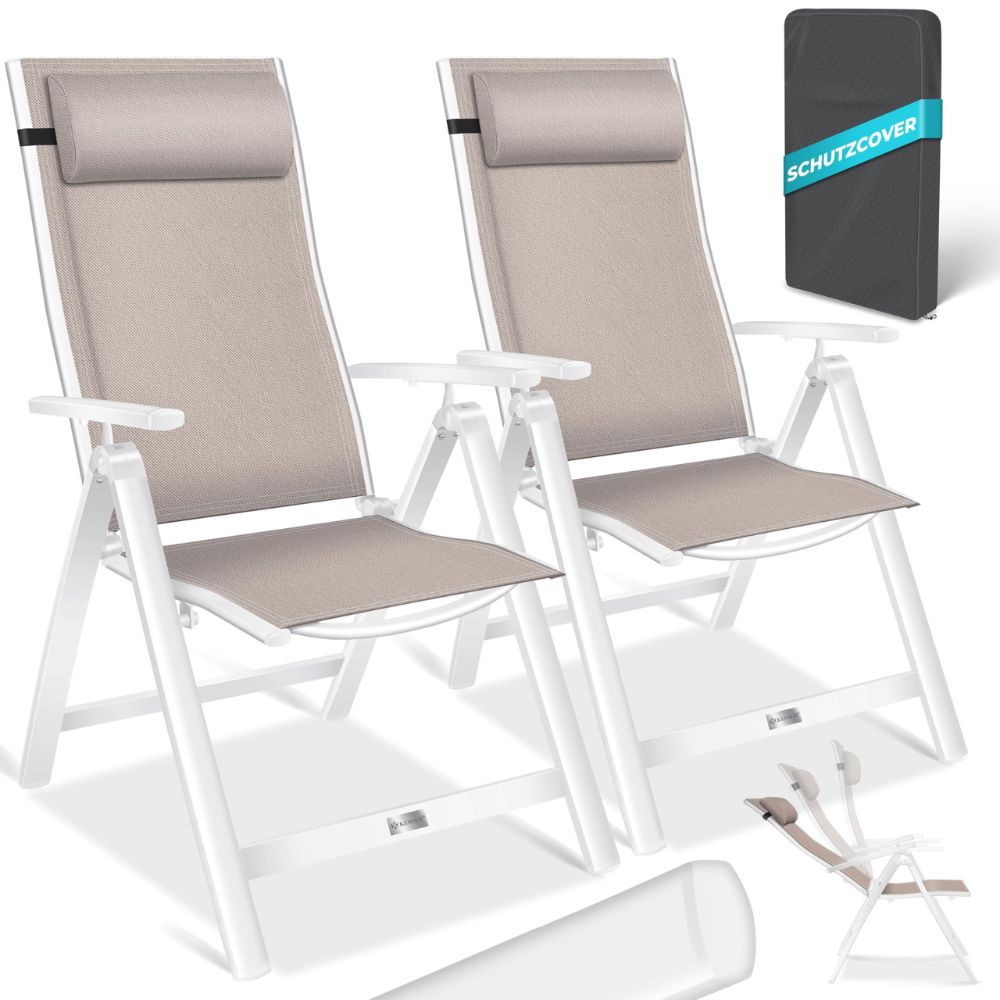 KESSER Trädgårdsstolar 2-Pack
